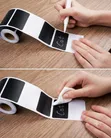 Roli ya Labeli za Sticker na Kalamu ya Chaki (300pcs) - 1