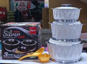 3pcs Jumbo Silver Star Hotpots Set