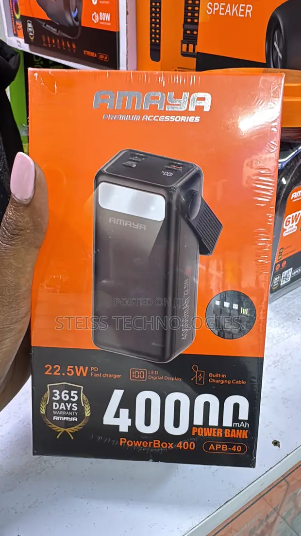40000mAh 22.5W Amaya Power Bank - 1