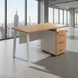 1400mm Modern Home Office Desk with Lockable Drawers - 4