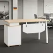 1400mm Modern Home Office Desk with Lockable Drawers - 5