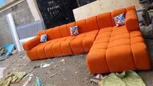 Sofa ya L-Shape ya Viti Saba - Mpya Kabisa