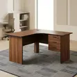 Brown Cherry Curved Study Desk - 120cm - 1
