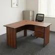 Brown Cherry Curved Study Desk - 120cm - 3