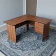 Brown Cherry Curved Study Desk - 120cm - 4