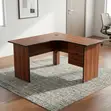 Brown Cherry Curved Study Desk - 120cm - 5