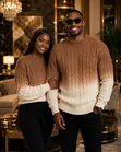 Sweater ya Unisex - Rangi ya Burgundy - 3