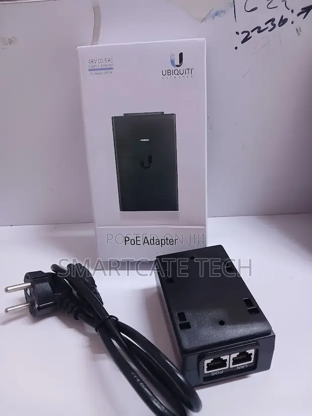 Ubiquiti 48V PoE+ Adapter kwa Vifaa vya Mtandao - 1