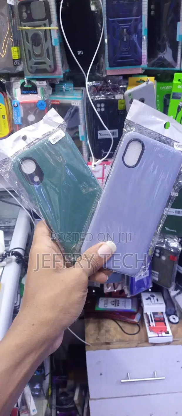 Liquid Silicone Back Cover for Samsung Galaxy A03 Core - Green - 1