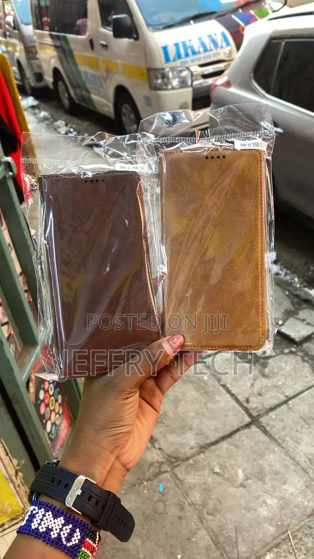 Faux Leather Flip Wallet Phone Case for LG V60 - 1