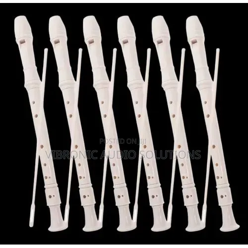 6 Vipande vya ABS Cream Music Flute kwa Watoto - 1