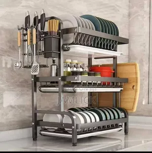 3-Tier Dish Rack - Carbon Steel