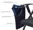 Foldable Chair with Writing Table Pad - 2