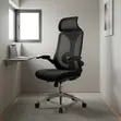 High Back Ergonomic Staff Chair with Flip Armrest - 1