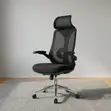 High Back Ergonomic Staff Chair with Flip Armrest - 2