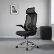 High Back Ergonomic Staff Chair with Flip Armrest - 3