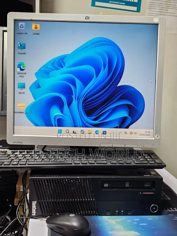 HP 8GB Intel Core i5 Desktop Computer with 19" Monitor - 1