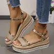 Viatu vya Wedge Vinang'aa - 1