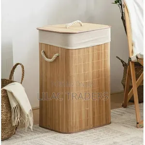 Large Capacity Eco-Friendly Bamboo Laundry Basket