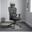 Kiti cha Ofisi cha Ergonomic Orthopedic - Nyeusi - 2