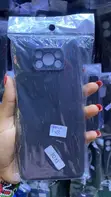 Kifaa cha Simu Nyeusi cha Silicone kwa Xiaomi Poco X3 - 1
