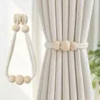 2Pcs Luxury Tassel Beaded Magnetic Curtain Tie Backs - 1