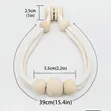 2Pcs Luxury Tassel Beaded Magnetic Curtain Tie Backs - 2