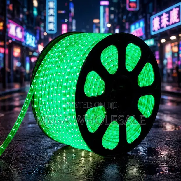 50M Green LED Strip Light - Low Heat, Indoor/Outdoor - 1