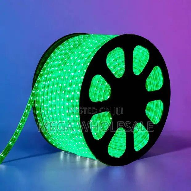 Heavy-Duty 50M SMD Green LED Strip Light - 1