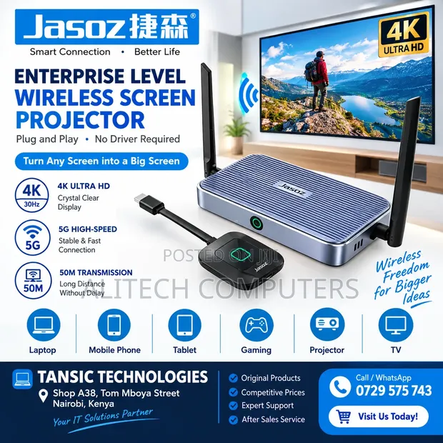 Wireless HDMI Transmitter & Receiver - 4K Ultra HD - 1