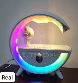 T00K8 Spika ya Bluetooth na Humidifier - Matone ya Anti-Gravity na LED