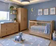 High Quality Wooden Crib Bed for Babies and Toddlers - 4