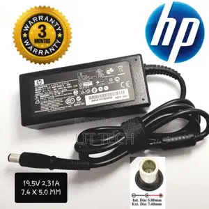 HP 45W Laptop AC Adapter (19.5V 2.31A) - 7.4x5.0mm Big Pin