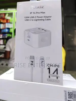 Chaja Kamili ya iPhone 14 Pro Max 120W na Kebo ya Lightning