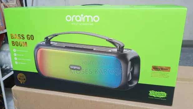 Oraimo Base Go Boom Powerful Bass Speaker - 1