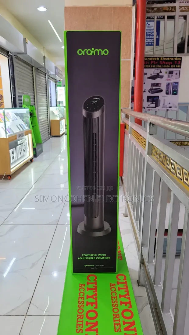Oraimo CyberStorm 40-Inch 50W Tower Fan - 1