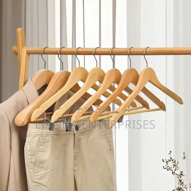 Brand New Wooden Hangers (Set of 12) - 1