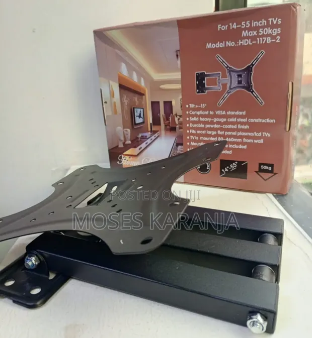 14-55 Inch Adjustable Swivel TV Wall Mount - 1