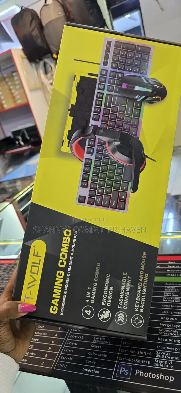 Twolf TF-240 Gaming Combo - Keyboard, Mouse, Headset, Mouse Pad - 1