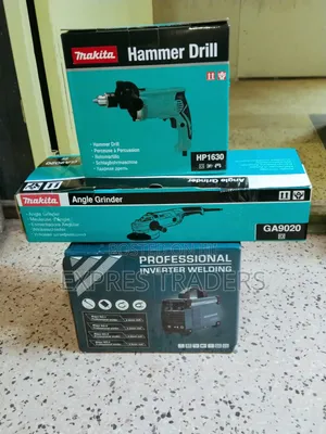 Makita Welding Combo - Welder 500A, Grinder 9", Drill 13mm