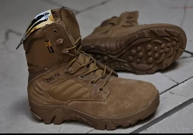 Desert Tan Delta Tactical Combat Boots - 1