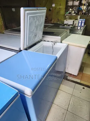 Premier Double Door Blue Chest Freezer 500L