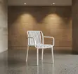White Classical Armed Dining Chairs (Set of 4) - 1