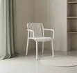 White Classical Armed Dining Chairs (Set of 4) - 3
