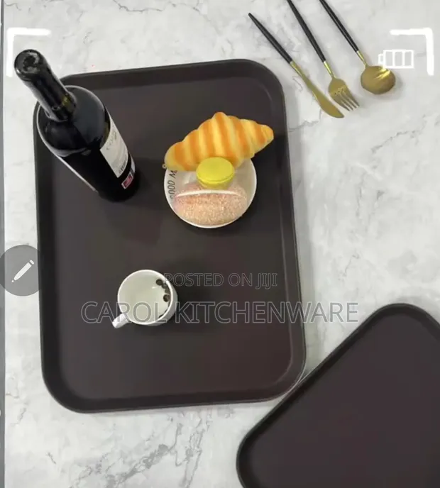 Anti-Slip Rectangle Serving Tray - 1