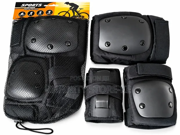 Protective Gear Set: Knee, Elbow, Wrist Guards for Skating/Cycling - 1