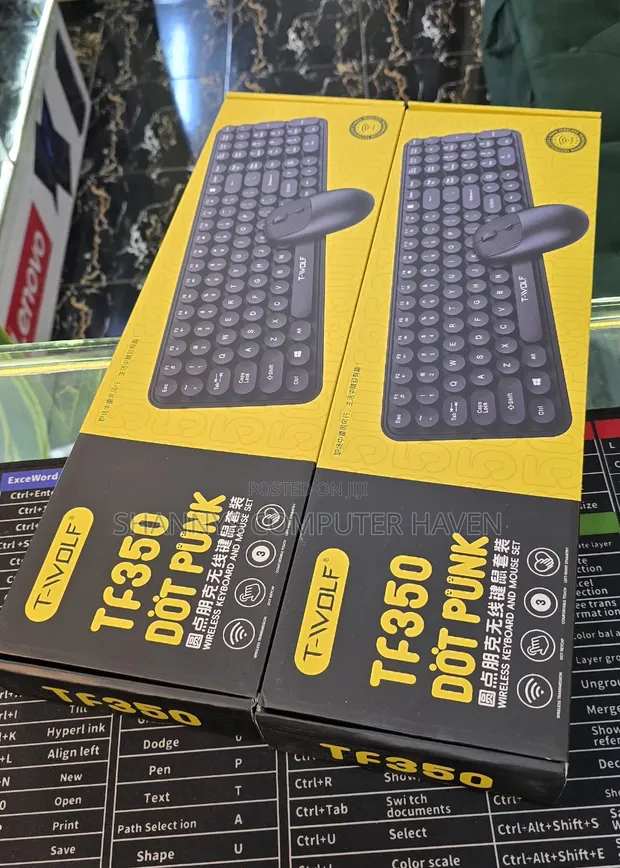 Twolf TF350 Dot Punk Wireless Keyboard Mouse Combo - 1