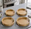 4 Pcs Meridian Bamboo Serving Trays - 1