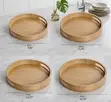 4 Pcs Meridian Bamboo Serving Trays - 3