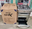 GNIX INOX 60x60 Cooker 3 Gas + 1 Hotplate ya Umeme na Kifaa cha Usalama - 1
